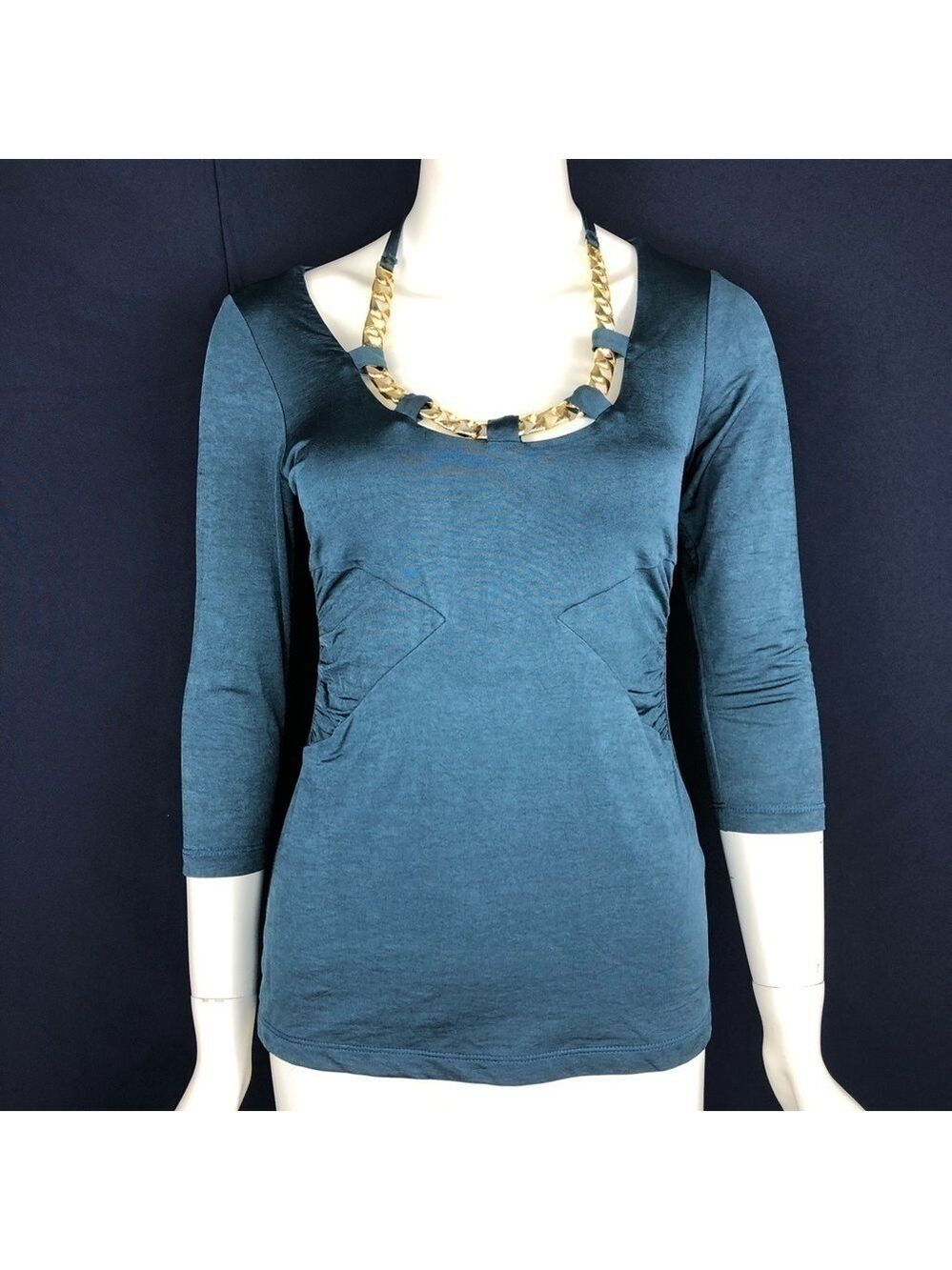 NEW-MARISA Kenson MKC Chunky Gold Chain/Haley Top